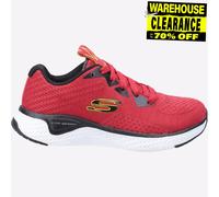 Skechers Junior Niño Solar Fusible Kryzik Cordones SPORTS Entrenador Rojo