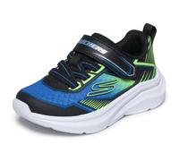 Skechers Niños Microspec Velocity Grid-Drift Zapatillas Deportivas, Black Synthetic Textile