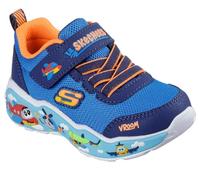 Skechers Niños Play Scene Sneaker, Blue, 23 EU