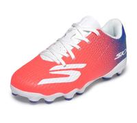 Skechers Niños SKX_2 Jr Botas de fútbol Todo Tipo de Terreno, White/Blue/Pink, 27 EU