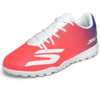 Skechers Niños SKX_2 Jr Botas de fútbol Turf, White/Blue/Pink, 36.5 EU