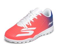 Skechers Niños SKX_2 Jr TD Botas de fútbol Turf, White/Blue/Pink, 30 EU