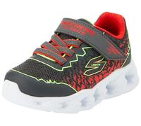 Skechers Niños, Zapatillas, Charcoal Synthetic Lime Red Trim, 37 EU