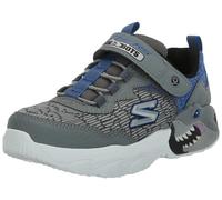 Skechers Niños, Zapatillas, Charcoal Synthetic Textile Blue Trim, 36 EU