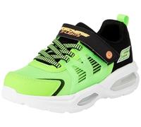 Skechers Niños, Zapatillas, Lime Synthetic Textile Black Orange Tri, 35 EU