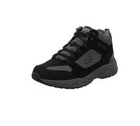 Skechers OAK CANYON IRONHIDE, Zapatillas altas para Hombre, Black Suede/Mesh/Pu/Charcoal Trim, 43 EU