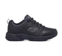Skechers Oak Canyon Redwick Hombre Formatori, Black Leather Synthetic Textile Black Trim, 40 EU