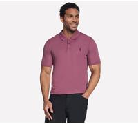 Skechers Off Duty Polo en Chocolate/Borgoña, talla Pequeña