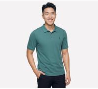 Skechers Off Duty Polo en Piedra/Oliva, talla 2XL