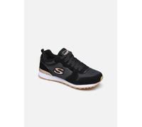 Skechers OG 85 Goldn Gurl, Zapatillas para Mujer, Black Suede Nylon Mesh Rose Gold Trim, 37 EU