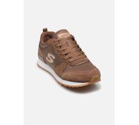 Skechers Mujer OG 85 Goldn Gurl Trainer, Chocolate Suede/ Nylon/ Rose Gold Trim, 39 EU