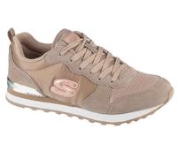 Skechers OG 85 Goldn Gurl, Zapatillas para Mujer, Beige Natural Suede Mesh Nylon Coral Trim Nat, 36 EU