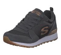 Skechers OG 85 Goldn Gurl, Zapatillas para Mujer, Charcoal Suede Nylon Mesh Rose Gold Trim, 35.5 EU