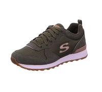Skechers OG 85 Goldn Gurl, Zapatillas para Mujer, Olive Suede Nylon Mesh Rose Gold Trim, 36 EU