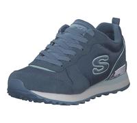 Skechers OG 85 Step N Fly, Zapatillas Deportivas Mujer, Slate Suede/Mesh/Duraleather/Light Blue Trim, 38.5 EU