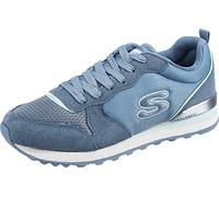 Skechers OG 85 STEP N FLY, Zapatillas para Mujer, Slate Suede/Mesh/Duraleather/Light Blue Trim, 36 EU
