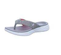 Skechers On-The-go 600-15304, Chanclas Mujer, Gris/Rosa, 37 EU