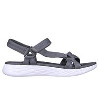 Skechers On-The-go 600 Brilliancy, Sandalias atléticas Mujer, Charcoal, 38 EU