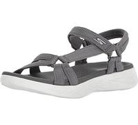 Skechers On-the-go 600 Brilliancy, Sandalias atléticas Mujer, Charcoal, 37 EU