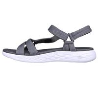 Skechers On-the-go 600 Brilliancy, Sandalias atléticas Mujer, Charcoal, 41 EU