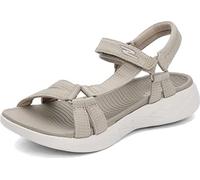 Skechers On-the-go 600 Brilliancy, Sandalias atléticas Mujer, Natural, 41 EU