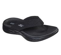 Skechers ON-THE-GO 600 SUNNY, Chanclas para Mujer, Black Textile, 38 EU