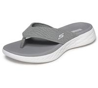 Skechers ON-THE-GO 600 SUNNY, Chanclas para Mujer, Gray Textile, 42 EU