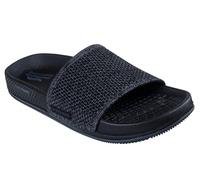 Skechers On-The-go Arch Fit Hyper Slide W/Heather Knit, Sandalias deslizantes Mujer, Negro, Gris, 36 EU