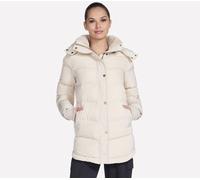 Skechers On-The-GO Cozy Fit Down Parka en Natural/Marrón Bronceado, talla Grande