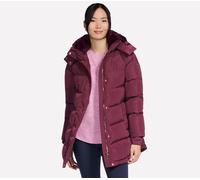 Skechers On-the-GO Down Parka en Borgoña/Rosa, talla Grande