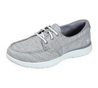 Skechers ON-THE-GO FLEX ASHORE, Botas para Mujer, Gray Textile/Trim, 37 EU
