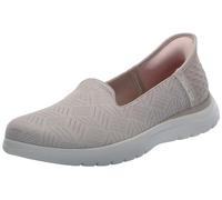 Skechers On-The-Go Flex Clover, Brogues Mujer, Taupe Textile, 37.5 EU