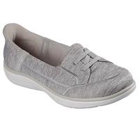 Skechers On-The-Go Flex Radiant-Dreaming Mocasines Planos para Mujer, Gris Topo, 41 EU