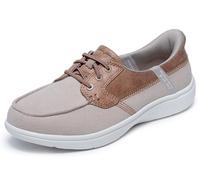 Skechers ON-The-GO Flex Radiant Sandy - Tenis para Mujer, Color Gris Pardo, Talla 4.5