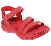 Skechers On-The-go Glide Step 2.0 Hands Free Slip-ins Sandal-Giselle, Sandalias para Pescador Mujer, Rojo Excursión Color sólido Getaway Solids, 41 EU
