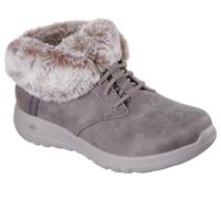 Skechers ON-The-GO Joy Cozy Charm - Botines para mujer, color gris pardo oscuro, talla 9, gris topo oscuro, 42 EU