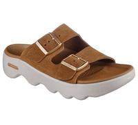 Skechers On-The-go Massage Fit Revive-Honey - Sandalias deslizantes para mujer, color marrón claro, talla 39 EU, marrón claro, 39 EU