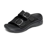 Skechers On-The Go Walk Arch Fit 2.0 Sandal-Chloe, Sandalias deslizantes Mujer, Negro/Negro, 37 EU