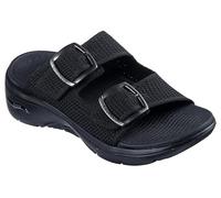 Skechers On-The Go Walk Arch Fit 2.0 Sandal-Chloe, Sandalias deslizantes Mujer, Negro/Negro, 40 EU