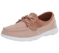 Skechers On-The Go Walk Lite-Coral, Botas Mujer, Natural, 40 EU Ancho