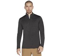 Skechers On The Road 1/4 Zip Camiseta, Asphalt Bold Black, M para Hombre
