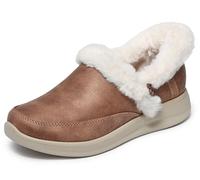 Skechers Pantuflas Cozy Escape-Hands Free para mujer, Castaño, 38.5 EU