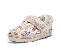 Skechers Pantuflas para mujer Bobs Cozy Kiss-Paw Jams, Marrón Multicolor, 36 EU