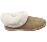 Skechers Pantuflas para mujer, Piel sintética de microfibra arena, 39 EU