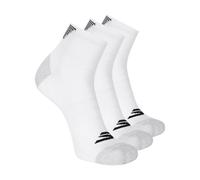 Skechers 3-Pack Performance Golf Quarter Crew Socks, Odor Control & Mesh Ventilation Calcetines, Blanco/Jardín Opulento, 10-13 para Hombre