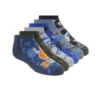 Skechers Paquete de 6 calcetines de corte bajo para niño, Azul Mónaco, 5-6.5