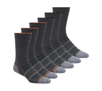 Skechers 6 Pack Work Crew Socks Calcetines, Carbón, 10-13 para Hombre