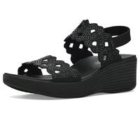 Skechers Sandalias de cuña Parallel Lite-Sassy DayZ 2.0 para mujer, Negro/Negro, 10