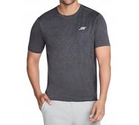 Skechers Performance Charge tee Camiseta, Negro y Gris, L para Hombre