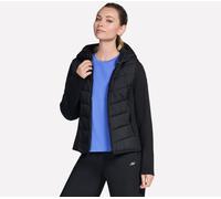 Skechers Performance Elite Cozy Fit Hooded chaqueta en Negro, talla XS